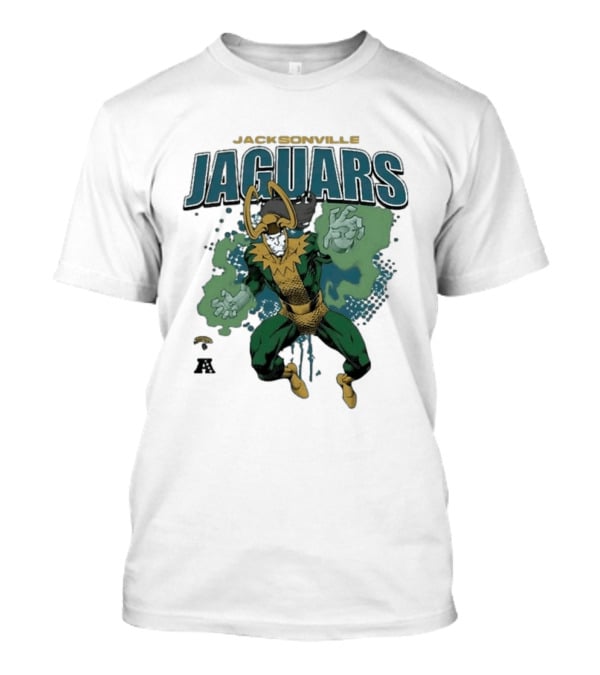 Jacksonville Jaguars Loki Marvel Crossover NFL Collaboration T-Shirt