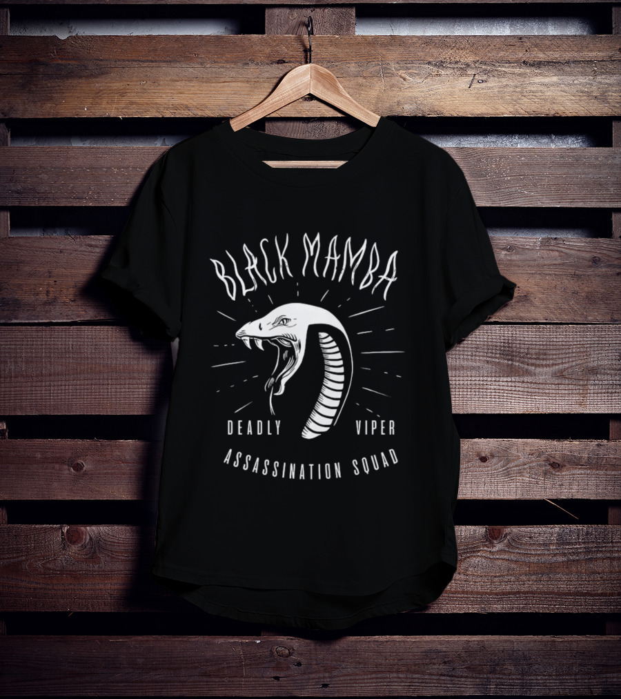Black Mamba Deadly Viper Assassination Squad Snake T-Shirt