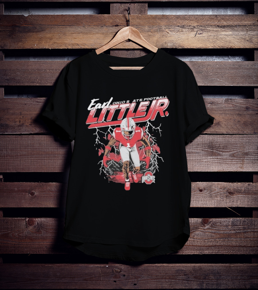 Earl Little Jr Ohio State Football Buckeyes Graffiti T-Shirt