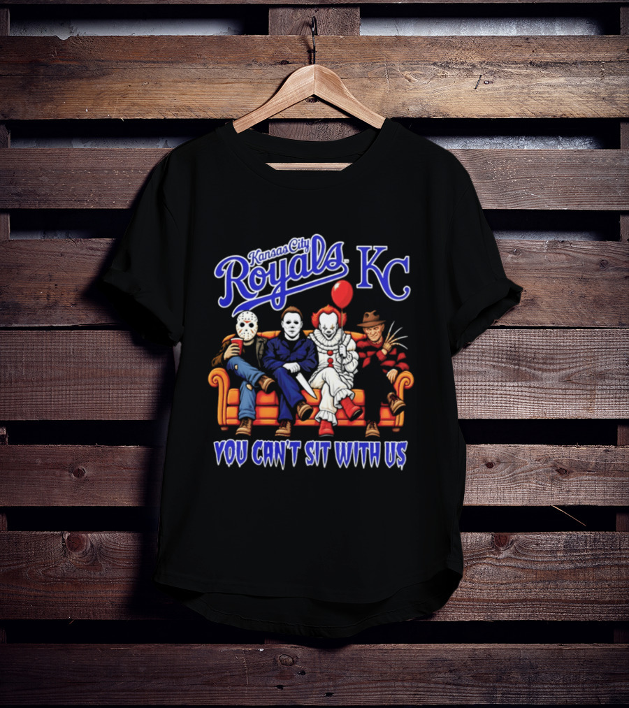Kansas City Royals Horror Movie Characters You Can't Sit With Us Halloween 2026 T-Shirt