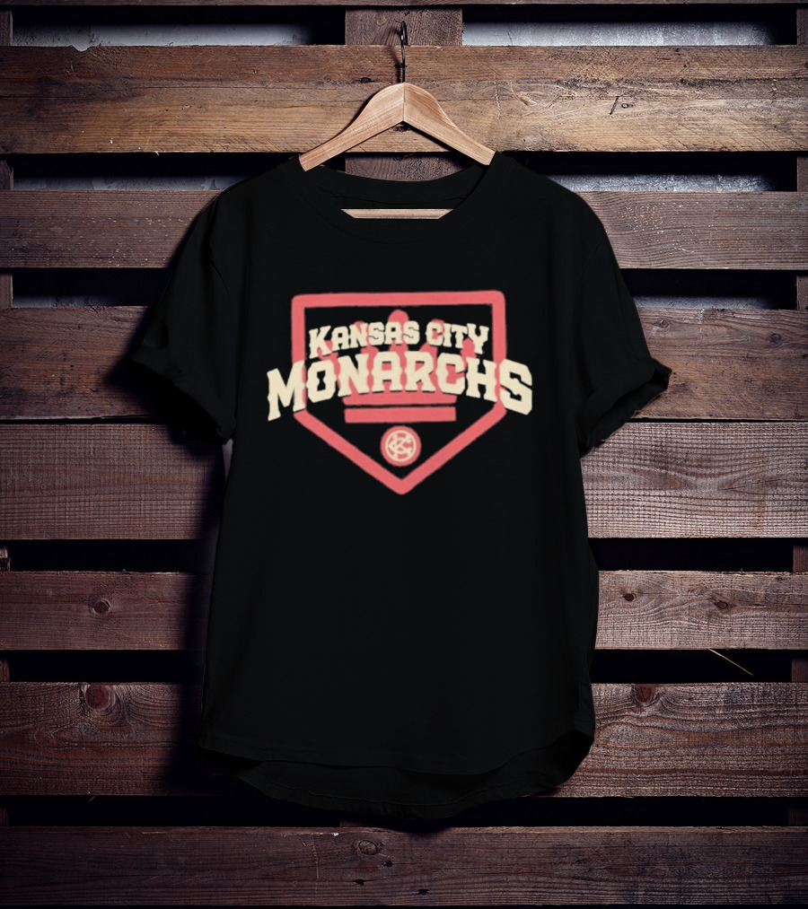 Kansas City Monarchs Home Plate Vintage Baseball T-Shirt