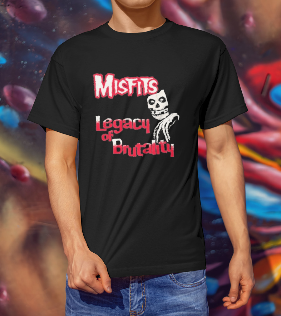 Misfits Legacy Of Brutality Skull Punk Rock T-Shirt