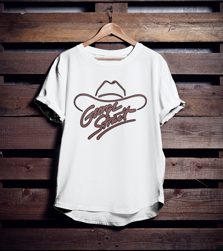 George Strait Cowboy Hat Country Music Iconic Signature T-Shirt
