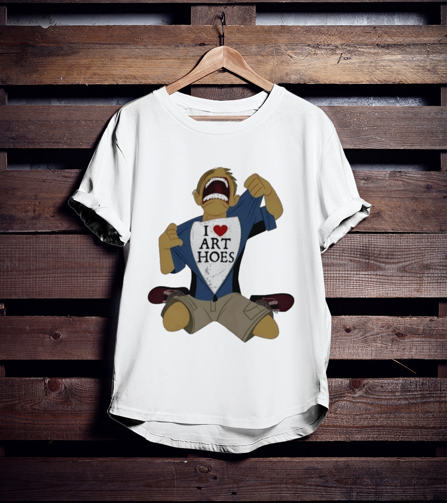 I Love Art Hoes Vintage Cartoon Style Trend T-Shirt