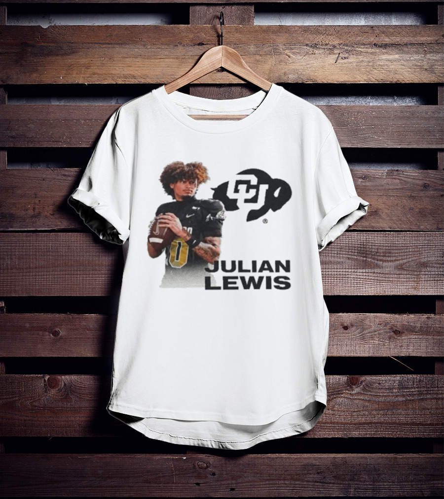 Julian Lewis Colorado Buffaloes CU Football T-Shirt