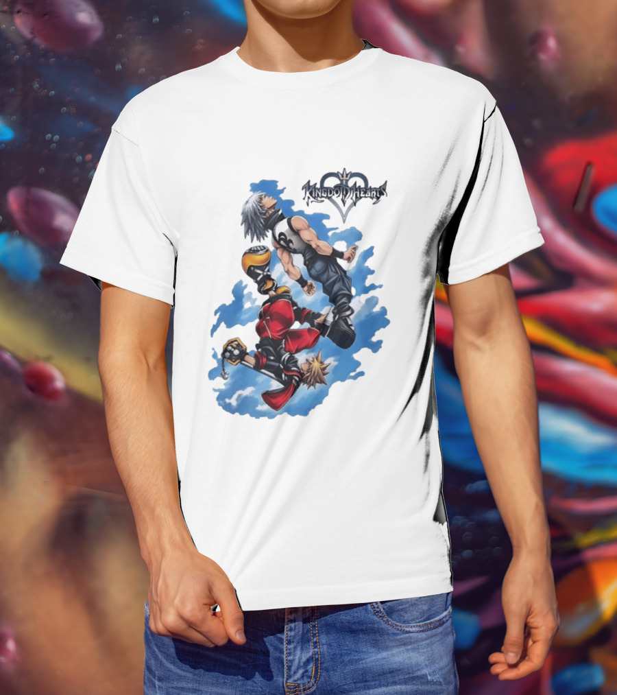 Kingdom Hearts Sora Riku Sky Square Enix T-Shirt