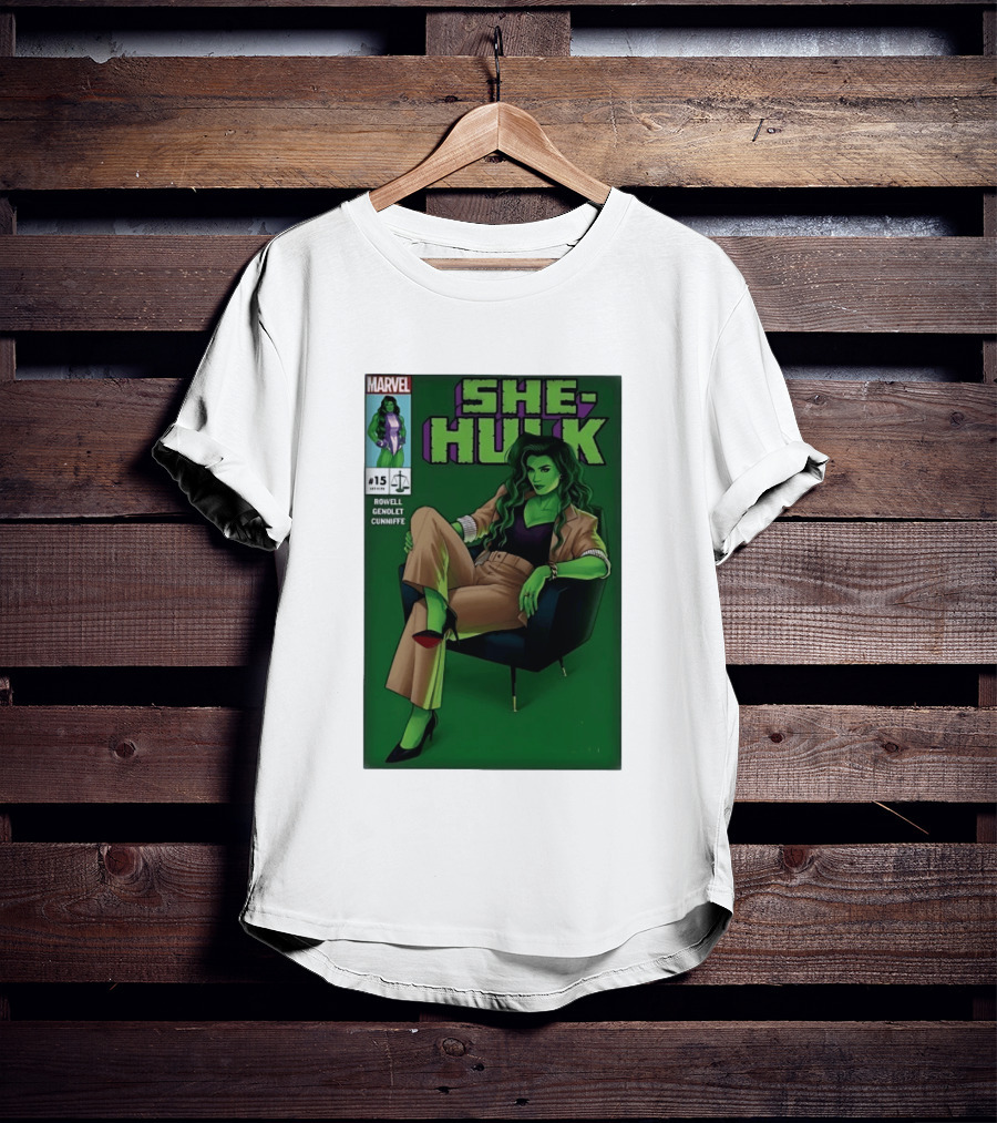 Marvel She Hulk Issue 15 Comic Book Cover Rowell Genolet Cunniffe T-Shirt