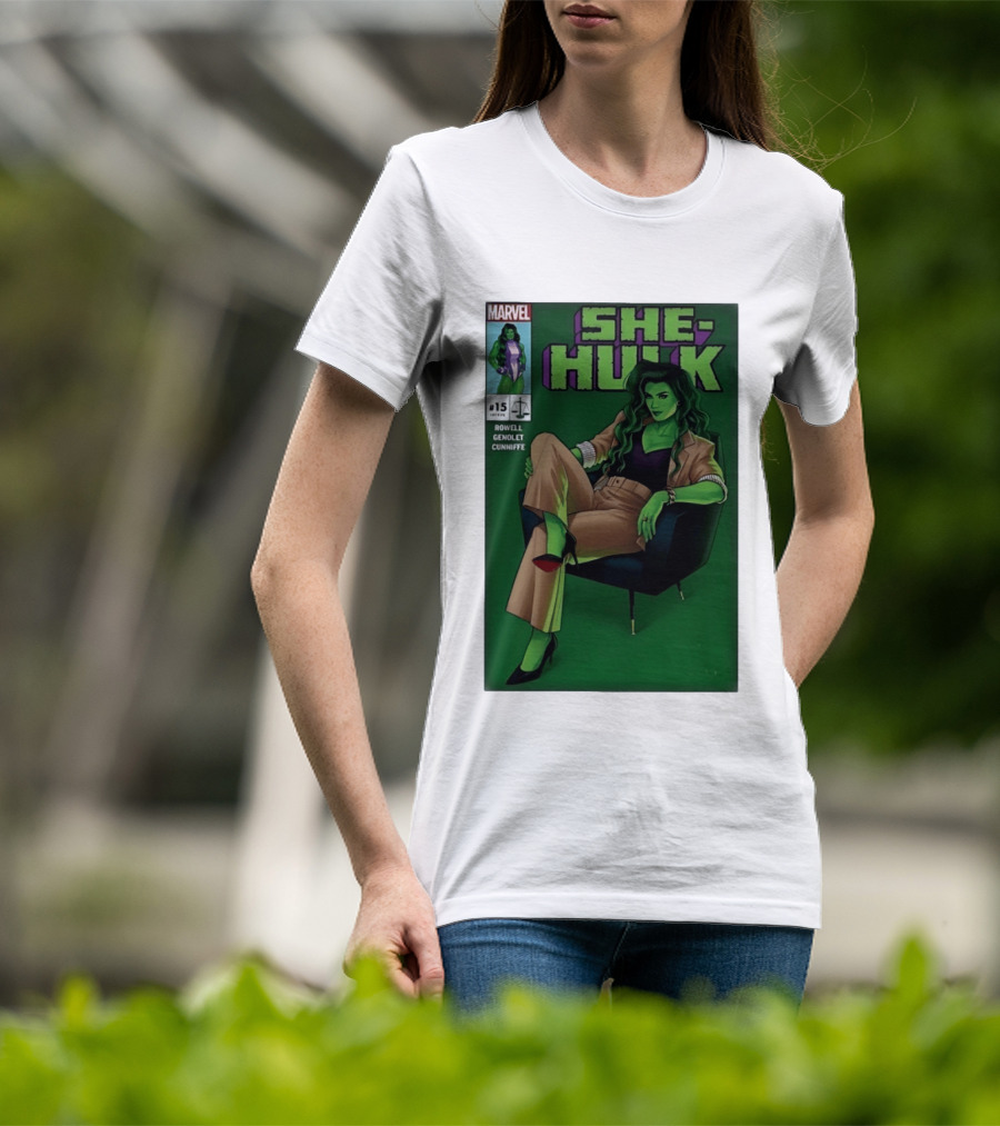 Marvel She Hulk Issue 15 Comic Book Cover Rowell Genolet Cunniffe T-Shirt