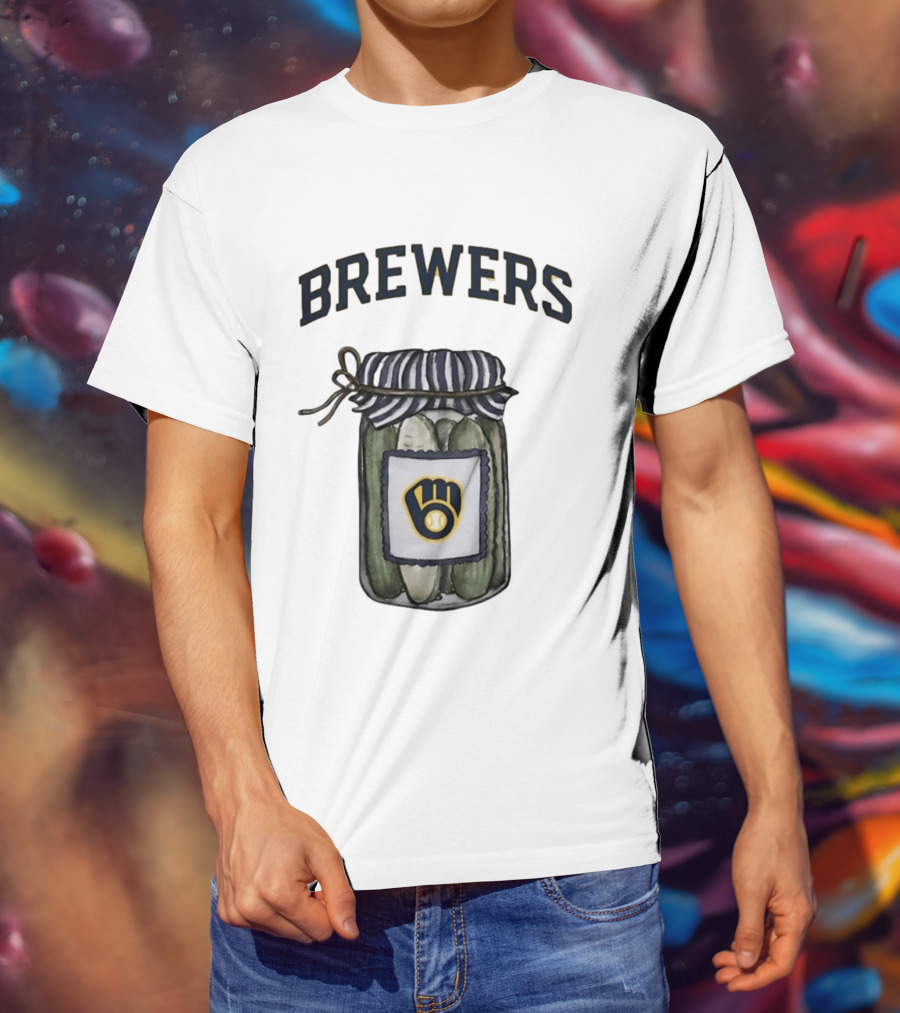 Milwaukee Brewers Pickle Jar MLB Baseball Brewers T-Shirt