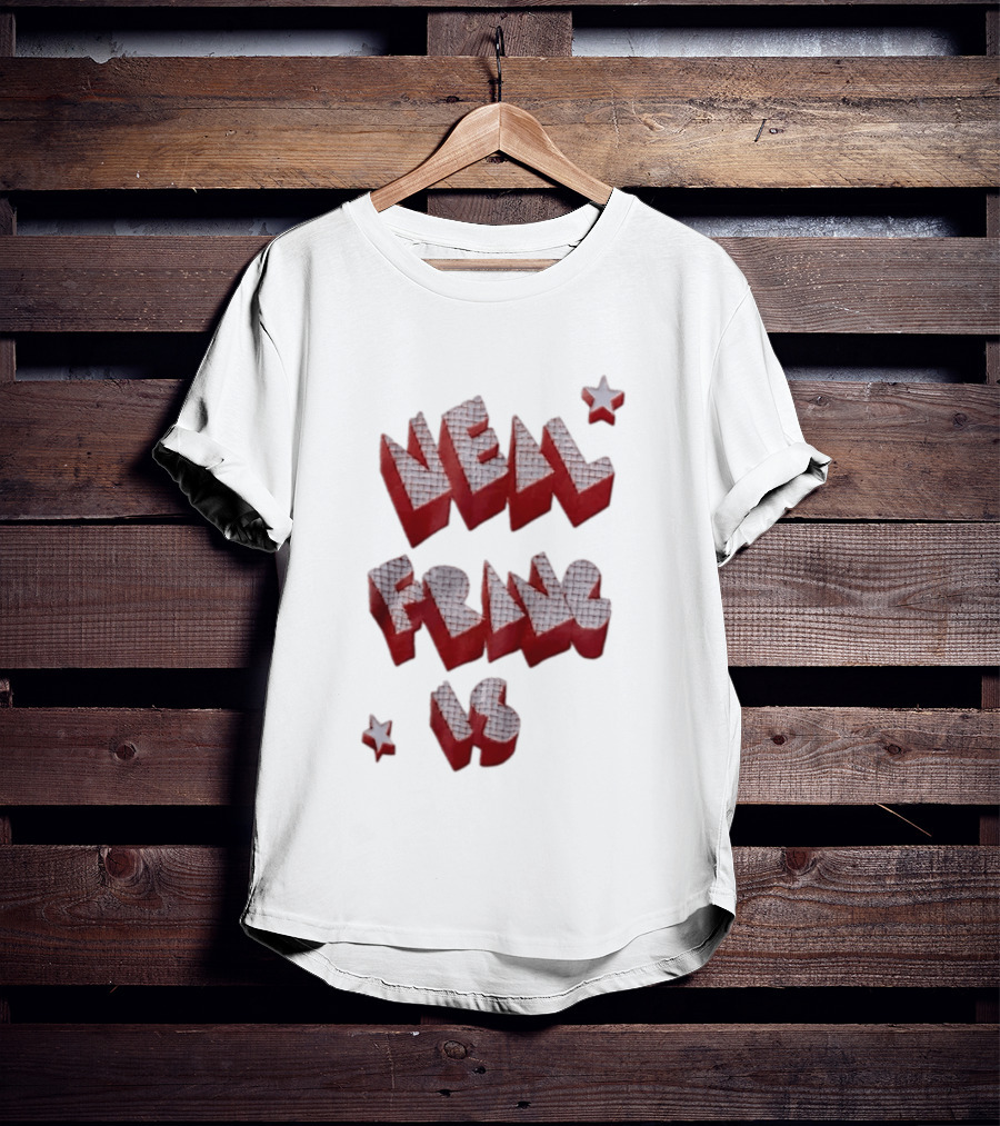 Neal Francis Is Checkerboard Red Block Letters With Stars T-Shirt