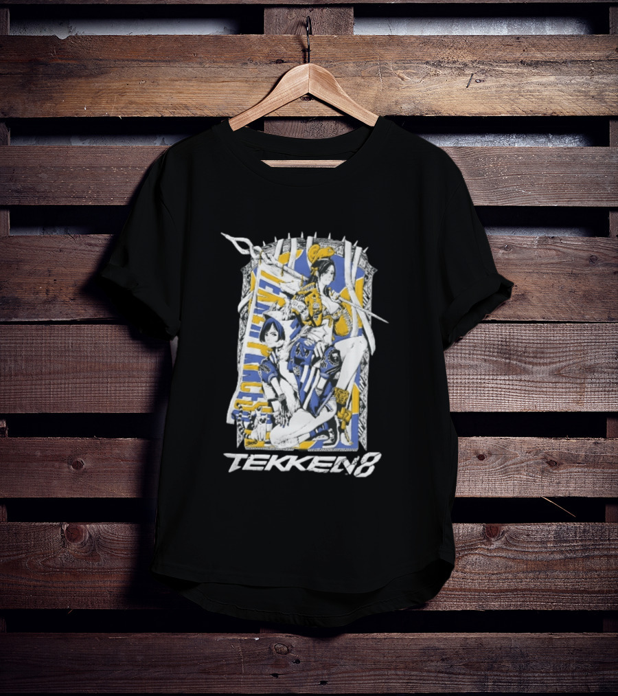 Tekken 8 Team Princess Anime Female Fighters Art Chameleon Flag T-Shirt