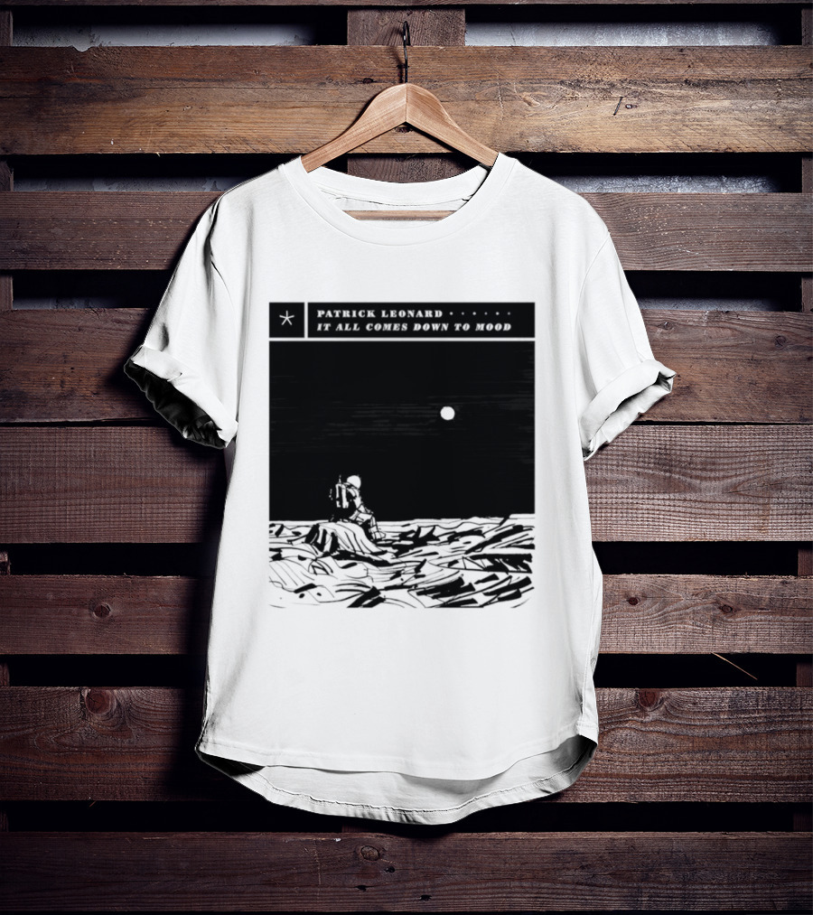Patrick Leonard It All Comes Down To Mood Moonlit Ocean Scene T-Shirt