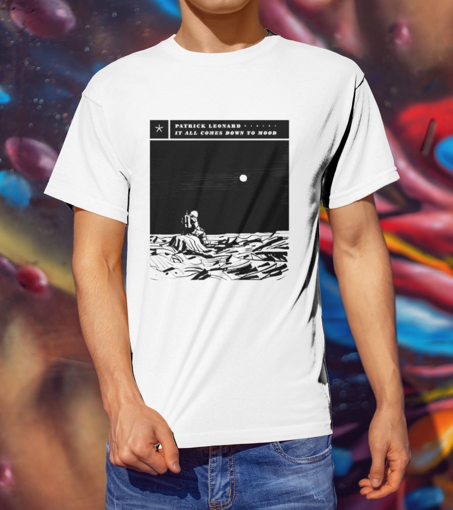 Patrick Leonard It All Comes Down To Mood Moonlit Ocean Scene T-Shirt