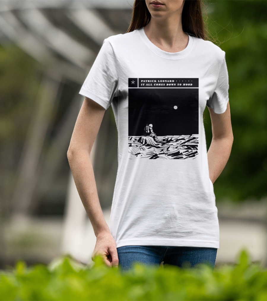 Patrick Leonard It All Comes Down To Mood Moonlit Ocean Scene T-Shirt