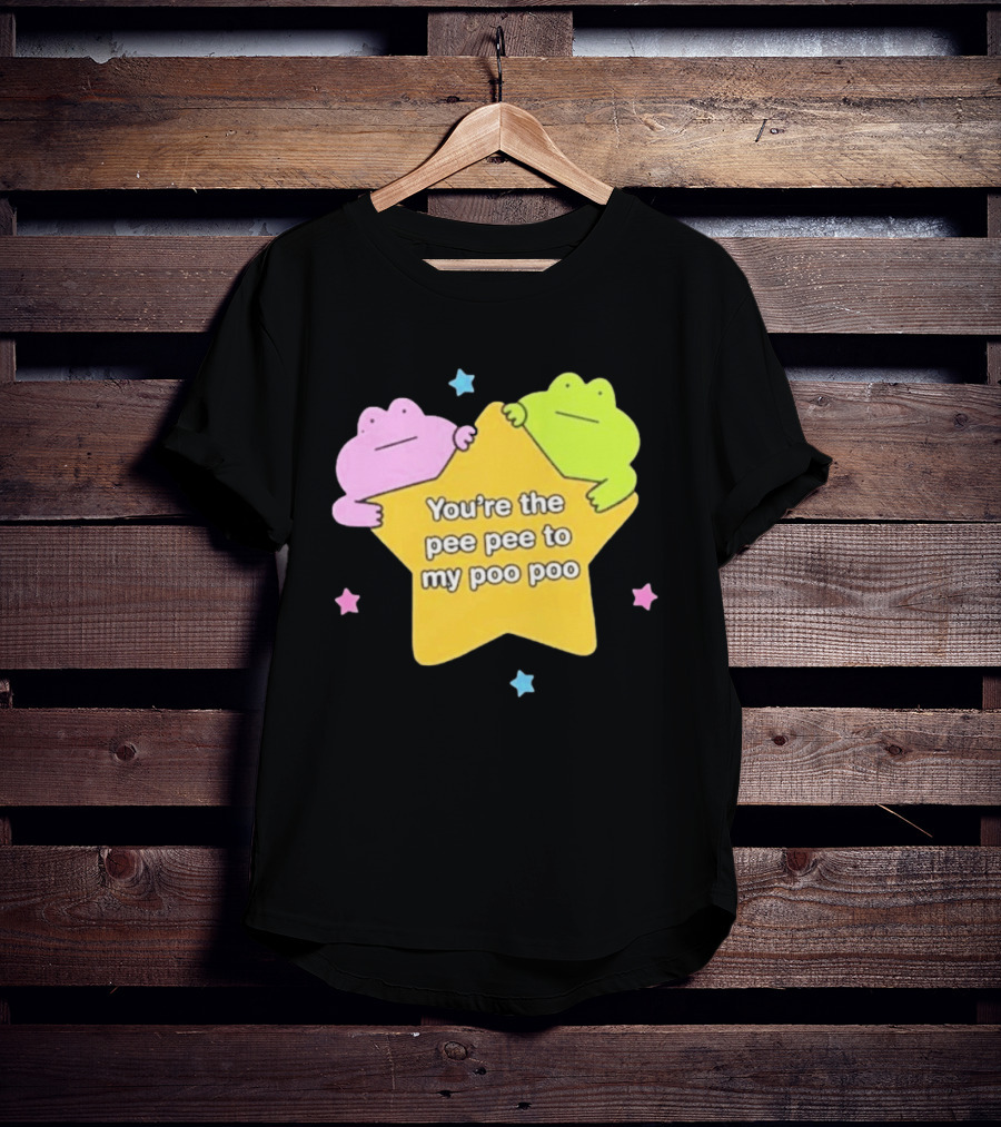 You're The Pee Pee To My Poo Poo Frogs Star Cute Pastel Kawaii Frogs T-Shirt
