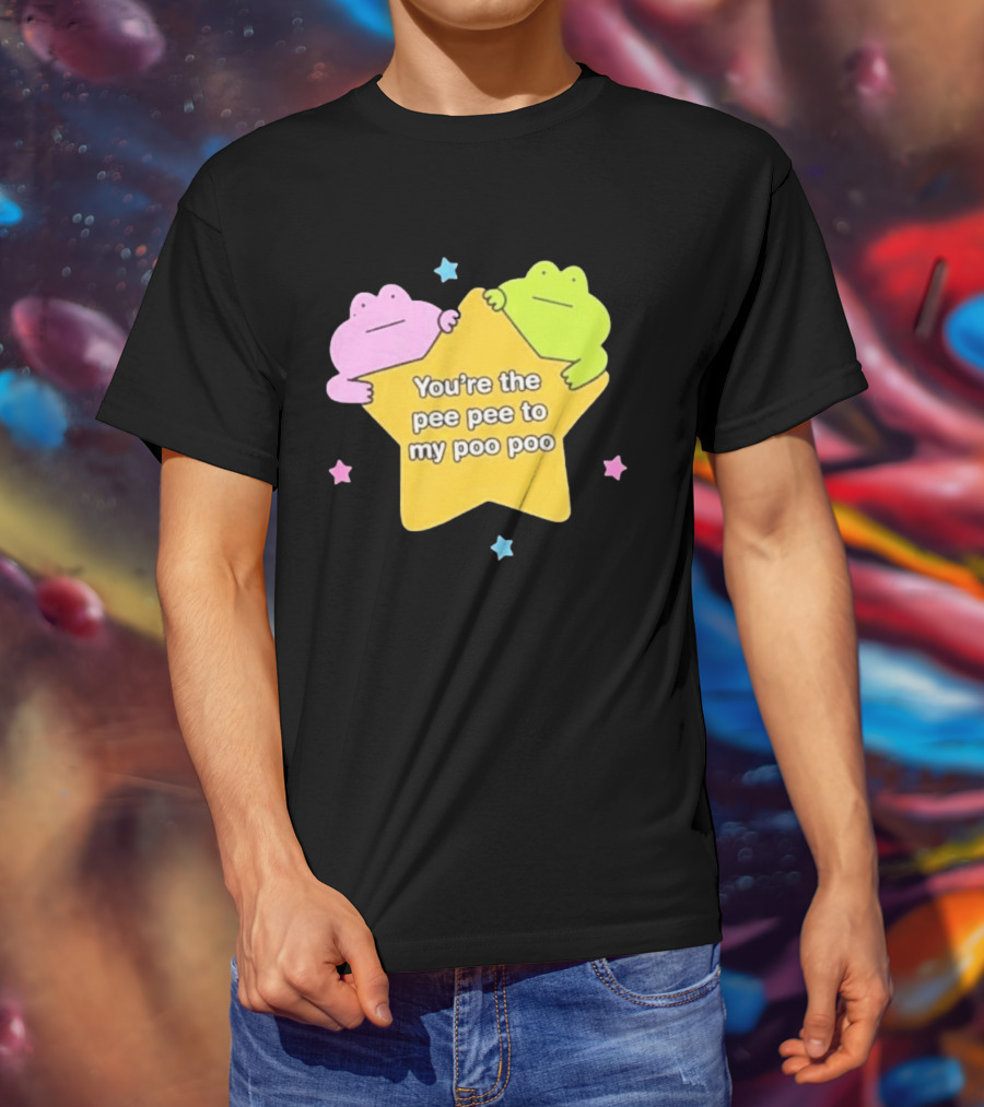 You're The Pee Pee To My Poo Poo Frogs Star Cute Pastel Kawaii Frogs T-Shirt