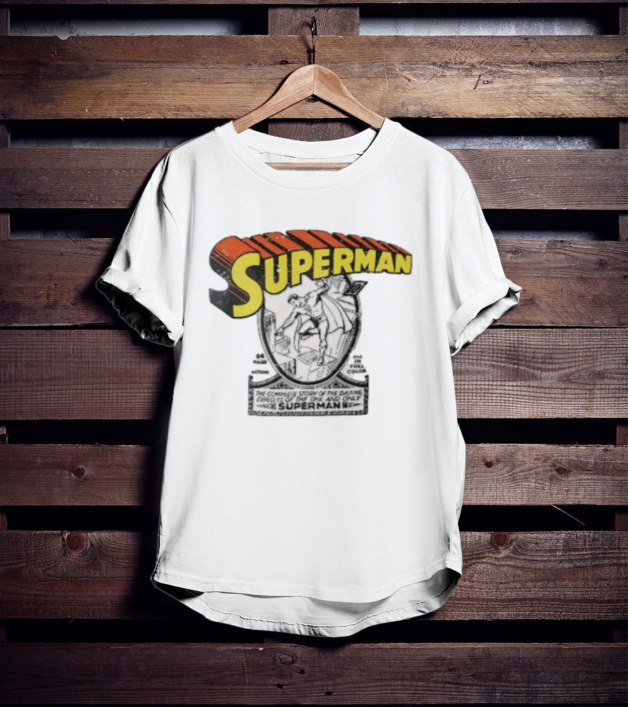 Superman The Complete Story Of The Daring Exploits Of The One And Only Comic Book Cover T-Shirt