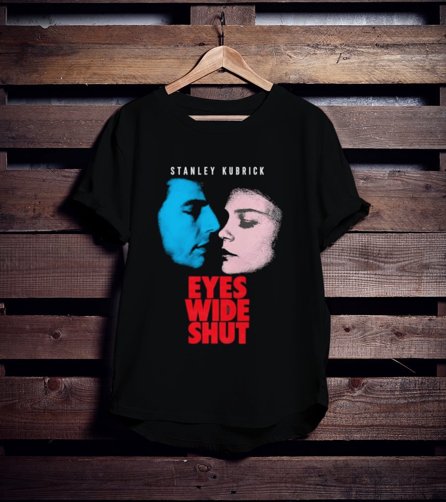 Stanley Kubrick Eyes Wide Shut Blue And Pink Faces T-Shirt