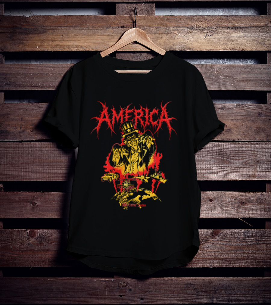 America The Great Satan Uncle Sam Puppet Master T-Shirt