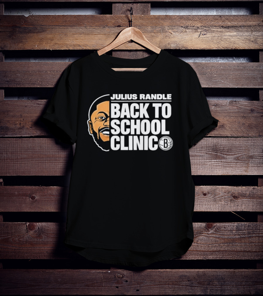 Julius Randle Back To School Clinic Special Event With Iconic Basketball T-Shirt