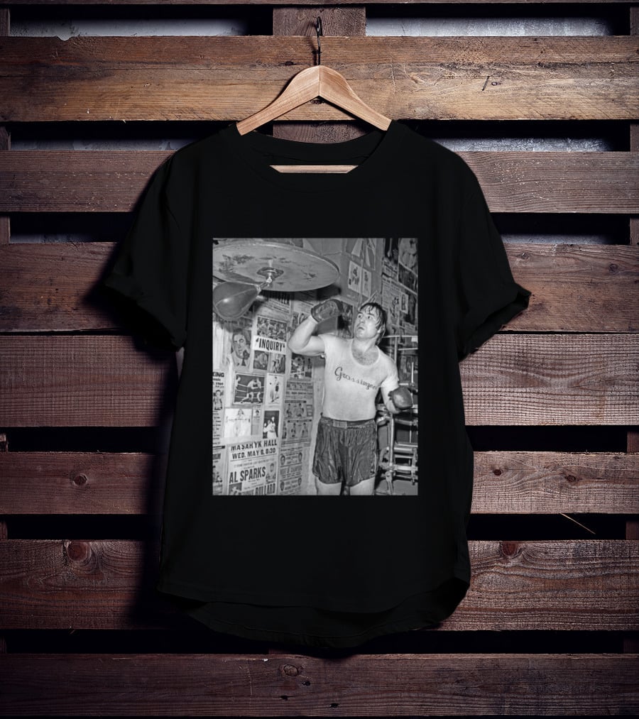 Boxing Legend George Chuvalo Training At Grossinger's Gym Historical Photograph T-Shirt