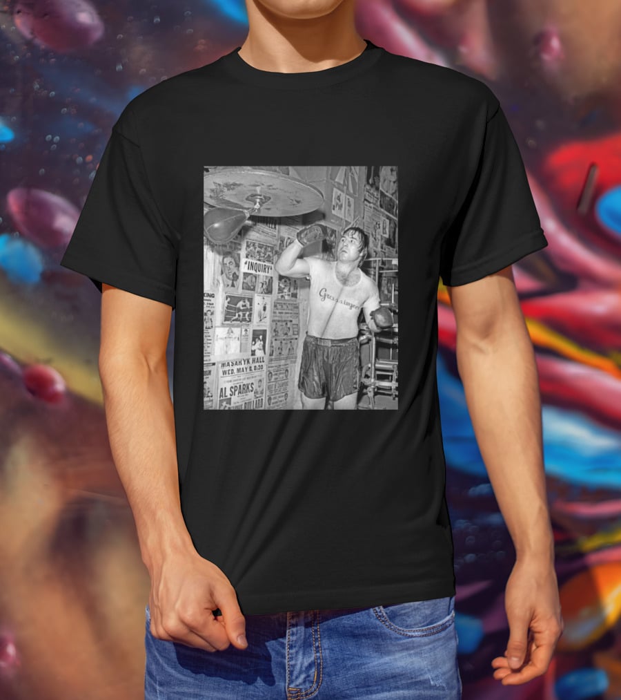 Boxing Legend George Chuvalo Training At Grossinger's Gym Historical Photograph T-Shirt