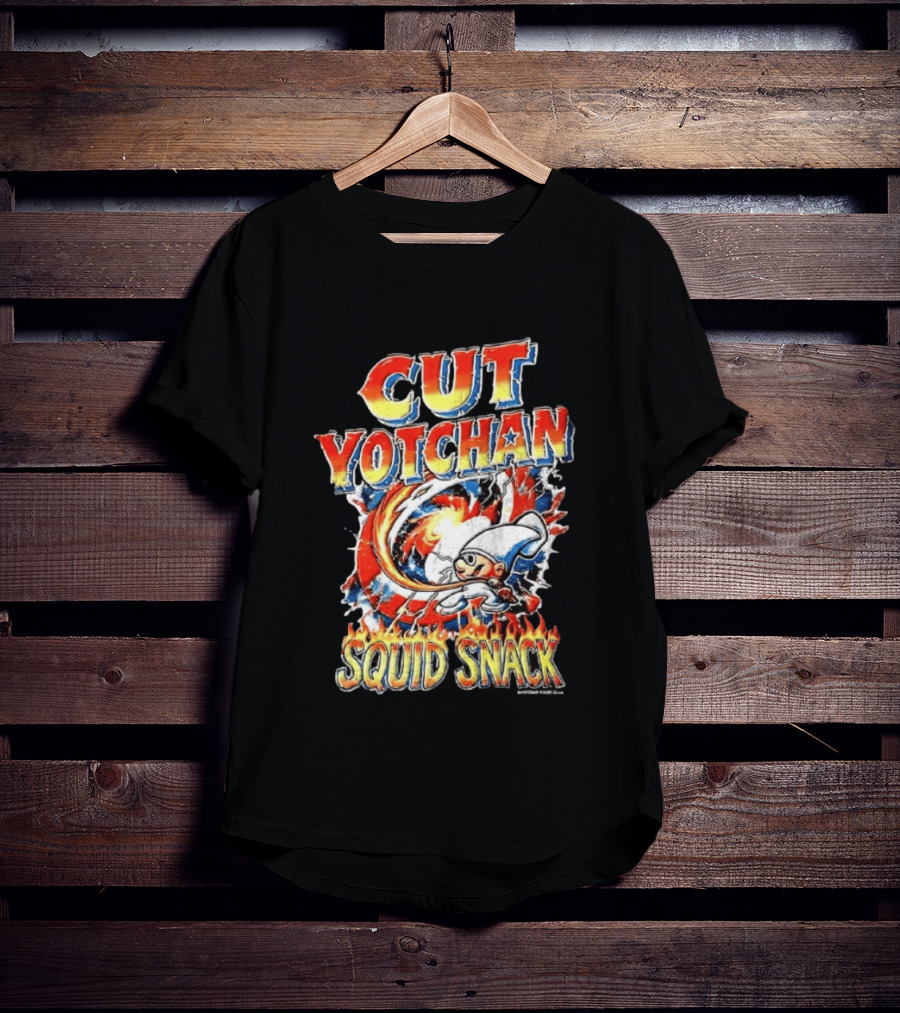 Cut Yotchan Squid Snack Space Fire Galaxy T-Shirt