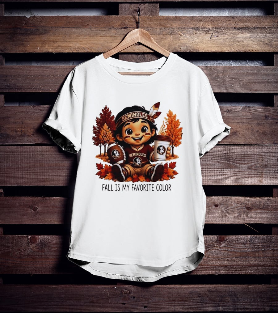 Florida State Seminoles Fall Is My Favorite Color Leaves Football Coffee Toddler T-Shirt