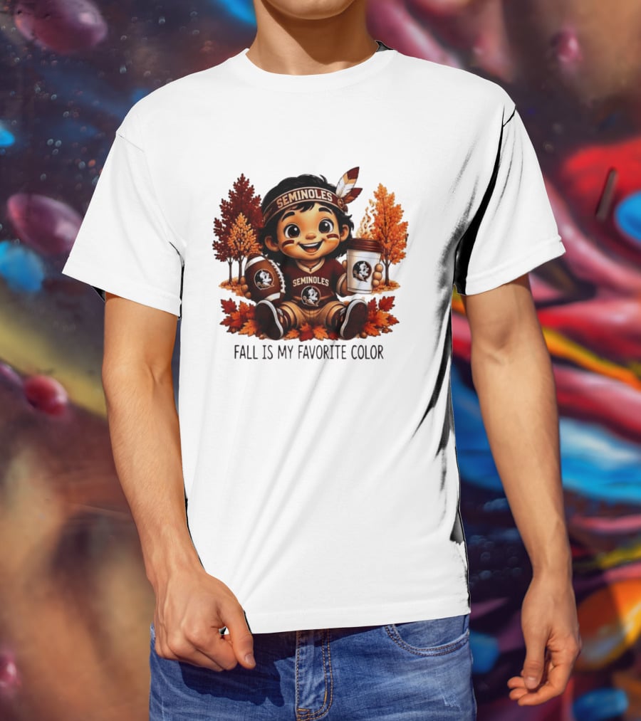 Florida State Seminoles Fall Is My Favorite Color Leaves Football Coffee Toddler T-Shirt