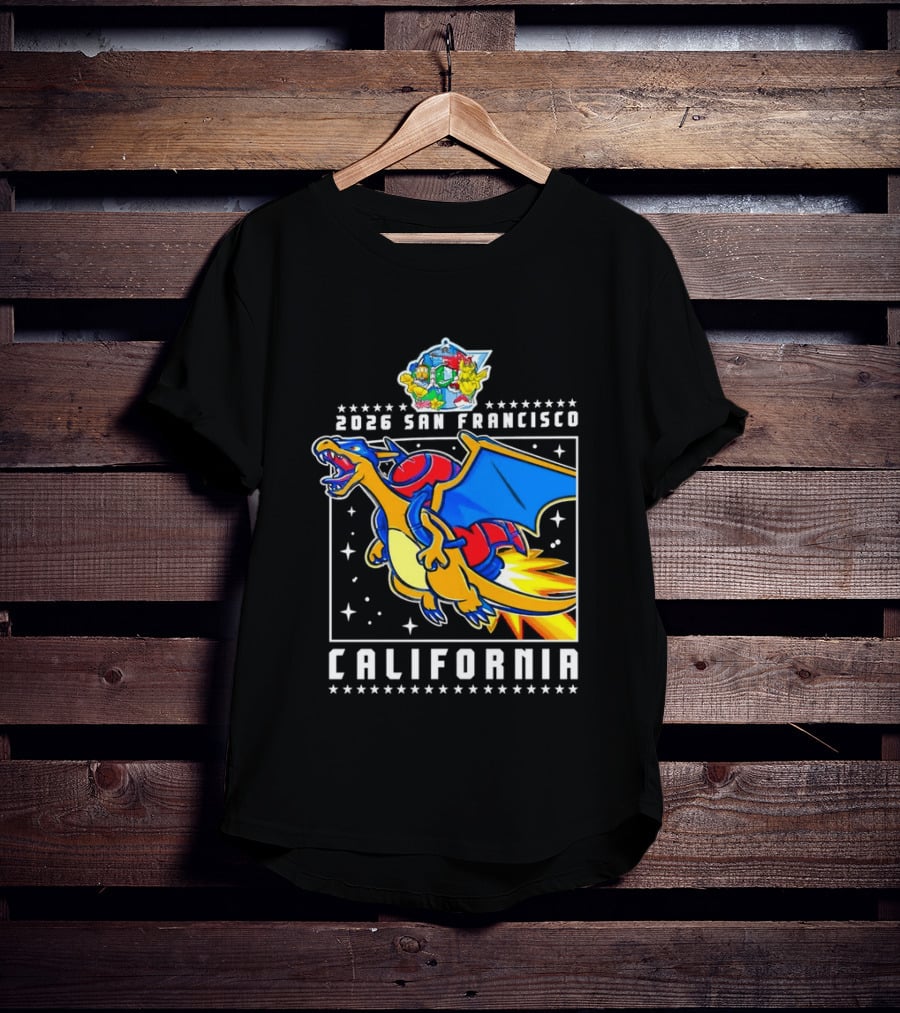 Pokémon Worlds 2026 Charizard San Francisco California T-Shirt