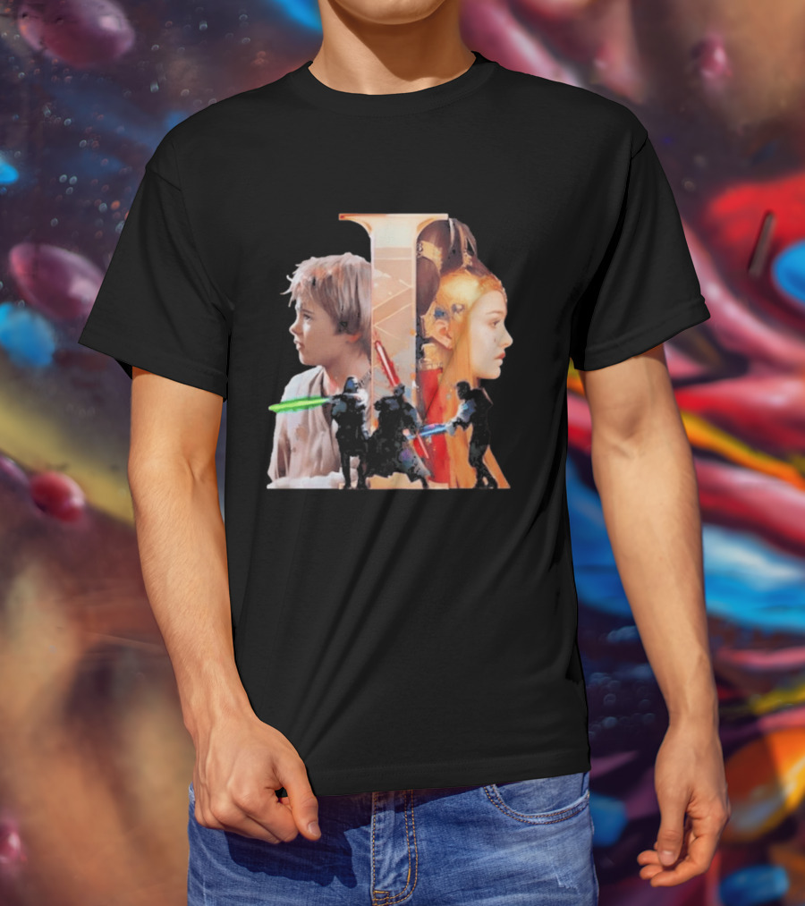 Rebel Scums The Phantom Menace 25th Anniversary Celebration With Iconic Characters And Lightsabers T-Shirt