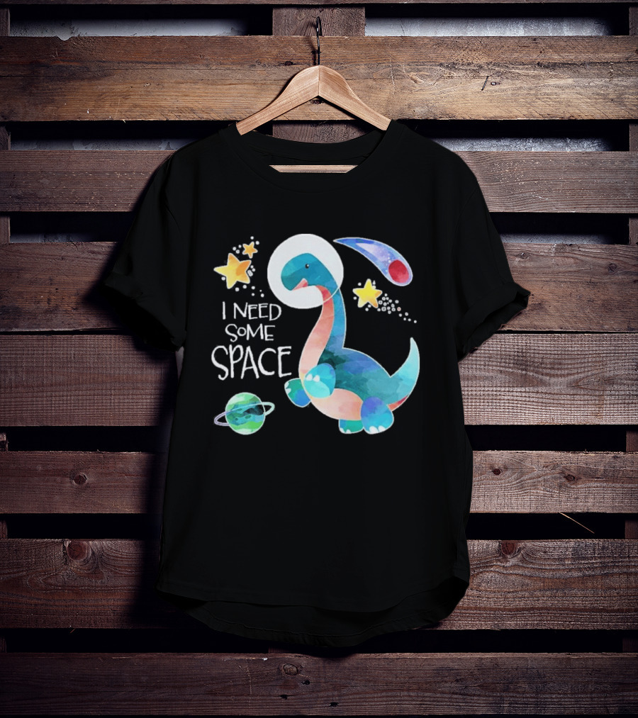 I Need Some Space Dinosaur Astronaut With Stars Planet Youth T-Shirt