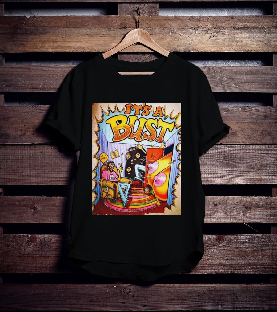 It's A Bust 1975 Zap Comix Cartoon Explosion T-Shirt