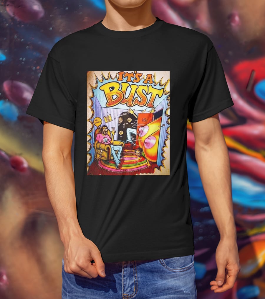 It's A Bust 1975 Zap Comix Cartoon Explosion T-Shirt