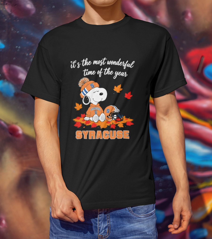 Snoopy It's The Most Wonderful Time Of The Year Syracuse T-Shirt