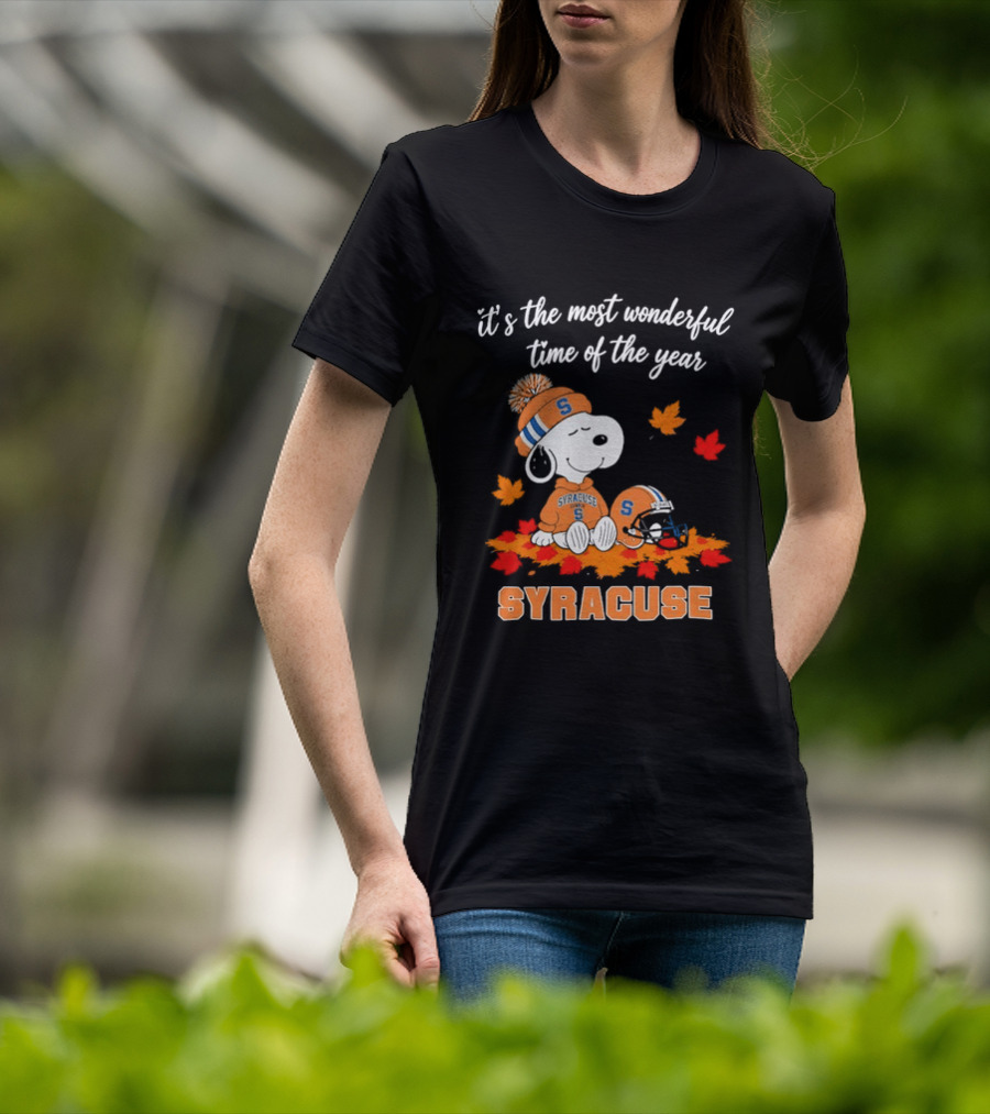 Snoopy It's The Most Wonderful Time Of The Year Syracuse T-Shirt