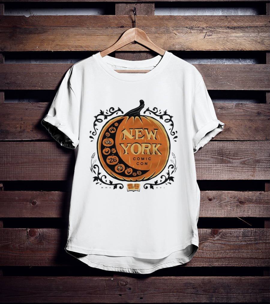 New York Comic Con 2026 Pumpkin Halloween Decor T-Shirt