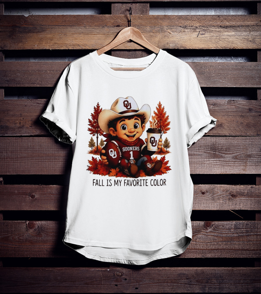 Oklahoma Sooners Fall Is My Favorite Color OU Sooners Football Autumn T-Shirt