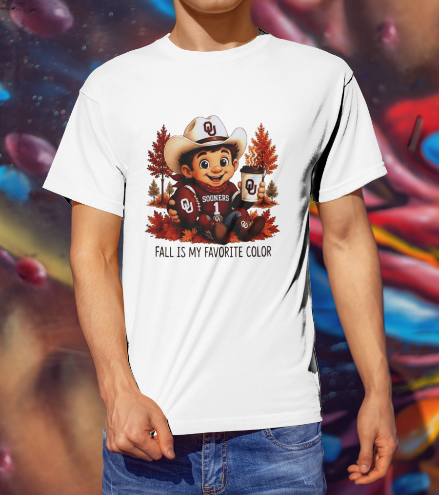 Oklahoma Sooners Fall Is My Favorite Color OU Sooners Football Autumn T-Shirt