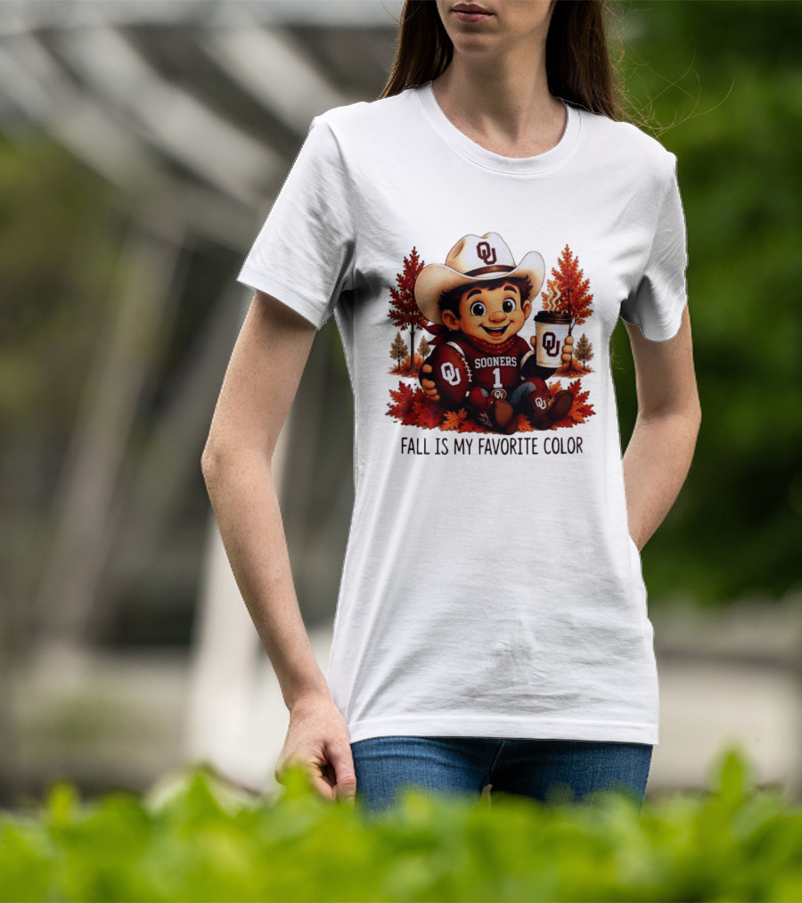 Oklahoma Sooners Fall Is My Favorite Color OU Sooners Football Autumn T-Shirt