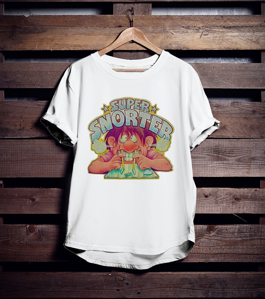 Super Snorter Cartoon Character 1978 Retro Humor T-Shirt