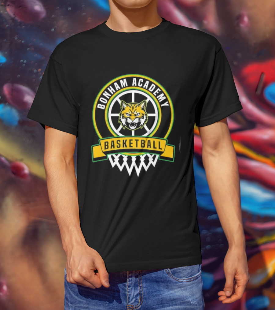 Bonham Academy Basketball Wolf T-Shirt
