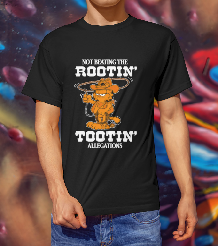 Lasagna Cat Not Beating The Rootin' Tootin' Allegations Cowboy T-Shirt