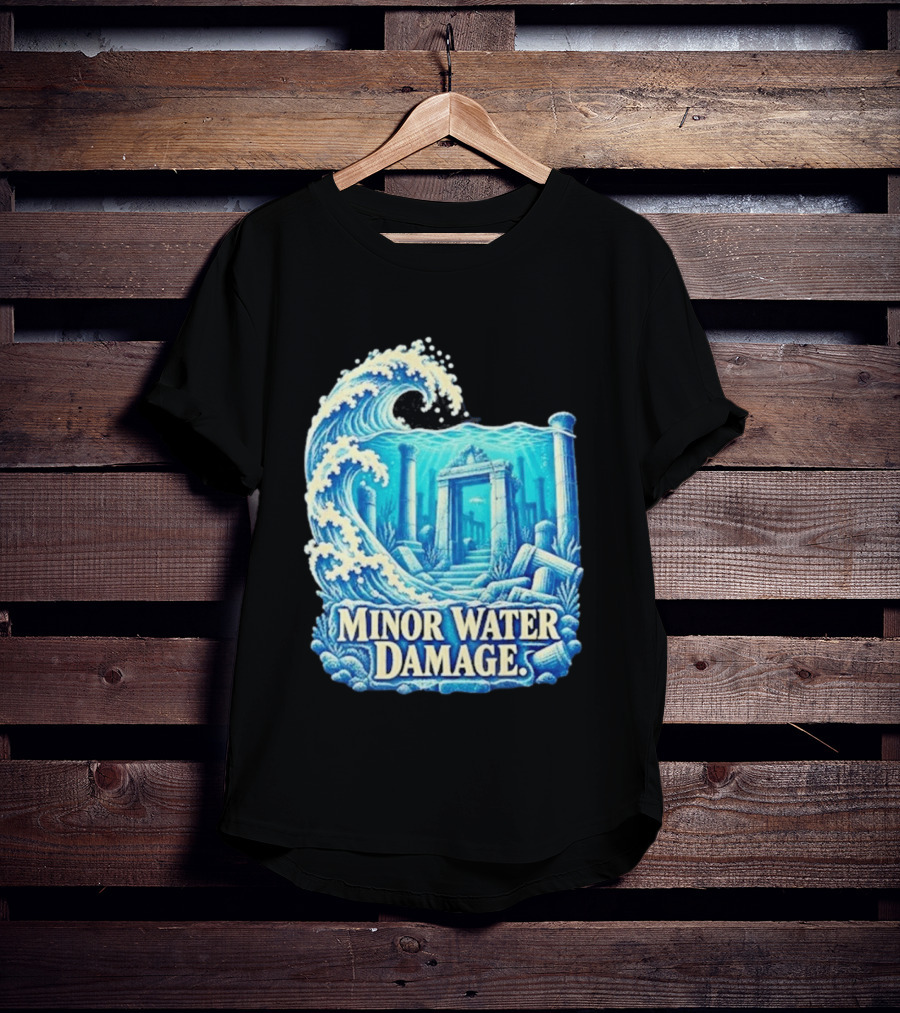Minor Water Damage Ancient Architecture Underwater Ruins T-Shirt