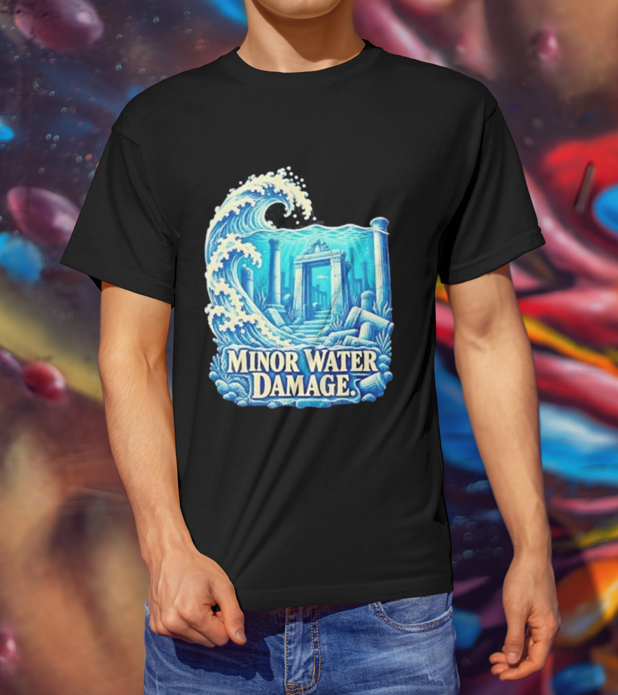 Minor Water Damage Ancient Architecture Underwater Ruins T-Shirt