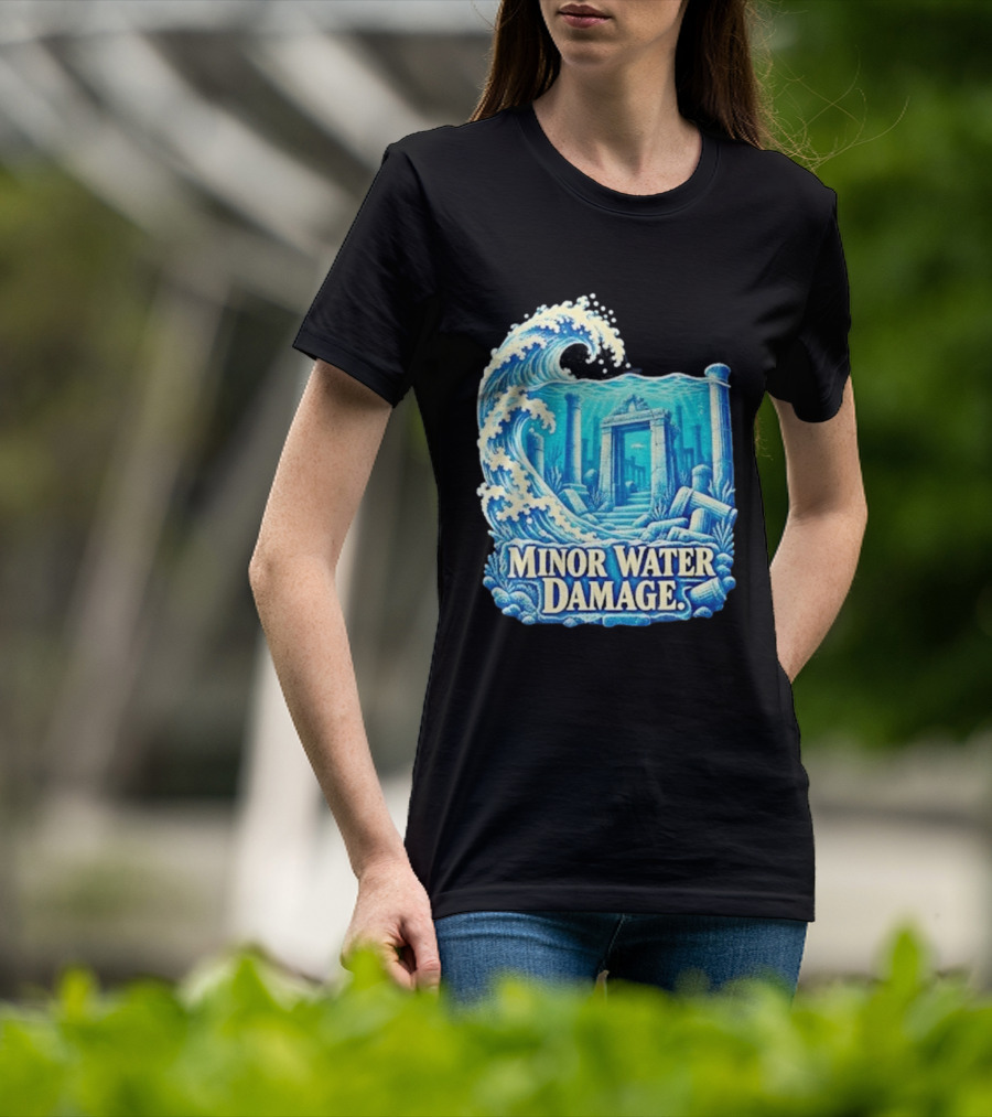Minor Water Damage Ancient Architecture Underwater Ruins T-Shirt