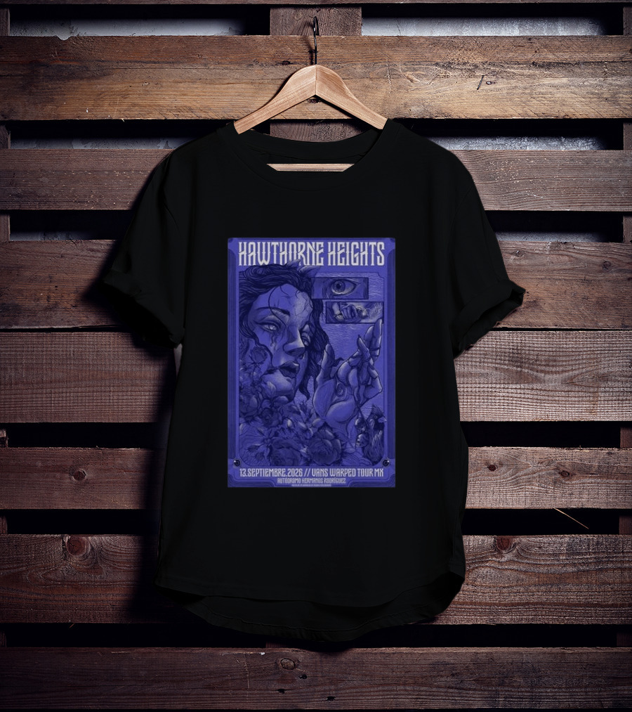 Hawthorne Heights 13 Septiembre 2026 Vans Warped Tour Mx Autódromo Hermanos Rodríguez T-Shirt