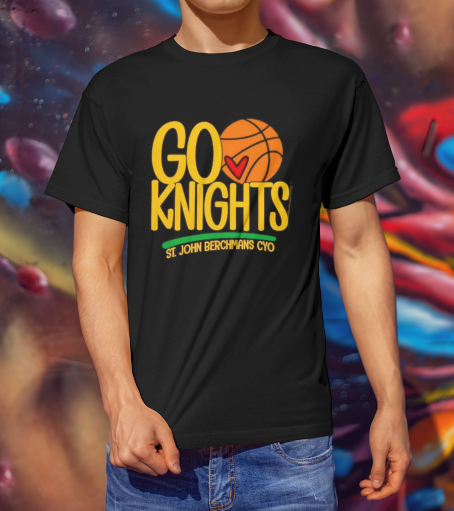 Go Knights St. John Berchmans CYO Basketball Pride T-Shirt