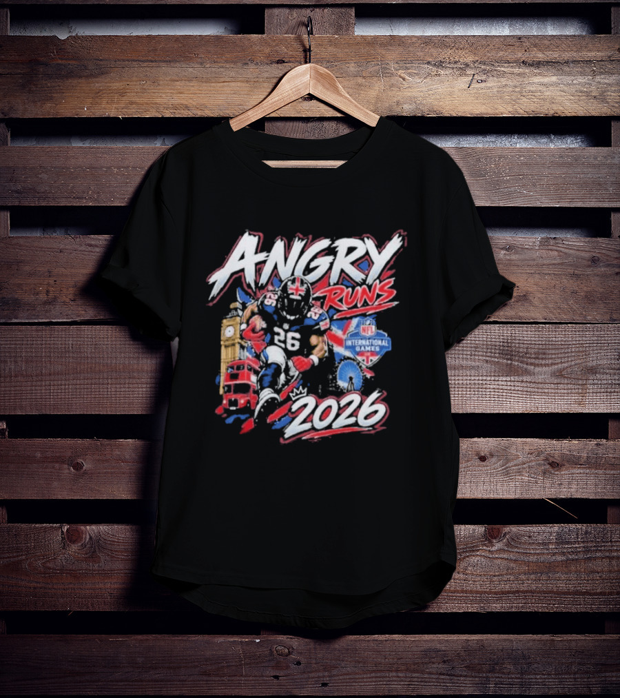Angry Runs 2026 NFL International Games 56 London T-Shirt