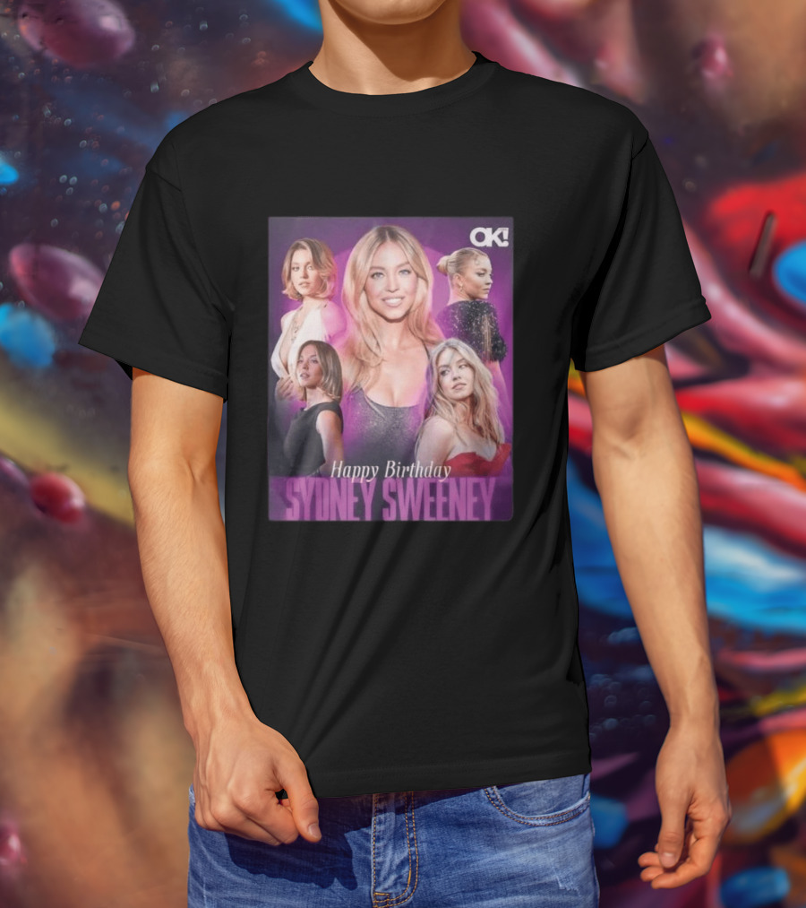 Sydney Sweeney Happy Birthday Celebration OK! Magazine 2026 T-Shirt